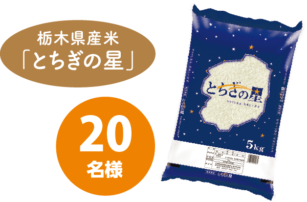 とちぎの星 20名様