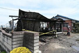 宇都宮で納屋火災