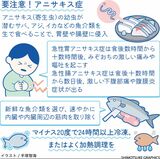 アニサキス　激しい痛みを伴う食中毒　生の魚介類は要注意【白…
